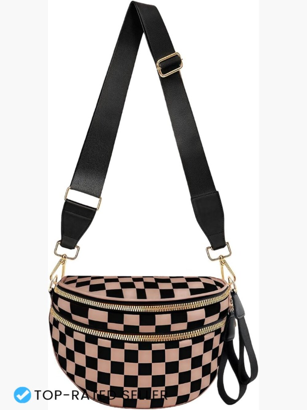 Nylon Crossbody Bum Bag Spacious Fanny Pack Adjustable Strap Trendy Everyday